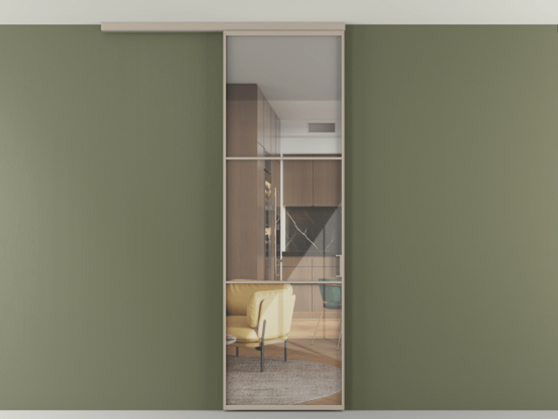 Перегородка Формато вдоль стены на потолок 1 створка АЛПР 040.03 Алюминий бисквитный Рефлективное прозрачное стекло "Стопсол", калёное. Цена 724220 AMD 1. Полотно 2 шт. (800/2100 мм)
2. Комплект установки раздвижной системы
3. Базовый комплект фурнитуры
4.Ручка Рондо. Фабрика дверей Волховец 8 (800) 551 43 19 Перегородка Формато вдоль стены на потолок 1 створка АЛПР 040.03 Алюминий бисквитный Рефлективное прозрачное стекло "Стопсол", калёное Цена 724220 AMD | Volhovec