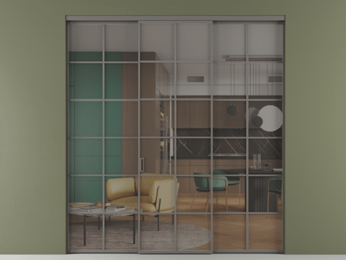 Перегородка Формато внутри проёма 3 створки АЛПР 040.05 Алюминий классический серый Прозрачное серое стекло, триплекс. Цена 1718540 AMD 1. Полотно 3 шт. (800/2100 мм)
2. Комплект установки раздвижной системы
3. Базовый комплект фурнитуры
4.Ручка Рондо. Фабрика дверей Волховец 8 (800) 551 43 19 Перегородка Формато внутри проёма 3 створки АЛПР 040.05 Алюминий классический серый Прозрачное серое стекло, триплекс Цена 1718540 AMD | Volhovec