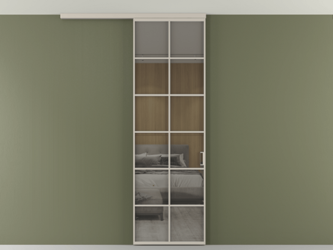 Перегородка Формато вдоль стены на потолок 1 створка АЛПР 040.05 Алюминий светло-бежевый Рефлективное серое стекло "Стопсол", калёное. Цена 770520 AMD 1. Полотно 2 шт. (800/2100 мм)
2. Комплект установки раздвижной системы
3. Базовый комплект фурнитуры
4.Ручка Рондо. Фабрика дверей Волховец 8 (800) 551 43 19 Перегородка Формато вдоль стены на потолок 1 створка АЛПР 040.05 Алюминий светло-бежевый Рефлективное серое стекло "Стопсол", калёное Цена 770520 AMD | Volhovec