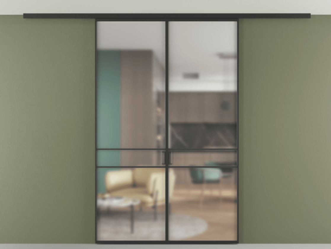 Перегородка Formato вдоль стены на потолок двустворчатая АЛПР 040.02 Алюминий Черный Сатинированное стекло "Matelux Crystal Vision", калёное, 6 мм, матовое, каленое 6 мм. Скрытый короб ЧЕР Цена 1499060 AMD 1. Полотно 2 шт.  (800/2100 мм)
2. Комплект установки раздвижной системы
3. Базовый комплект фурнитуры
4.Ручка RONDO
. Фабрика дверей Волховец 8 (800) 551 43 19  Перегородка Formato вдоль стены на потолок двустворчатая АЛПР 040.02 Алюминий Черный Сатинированное стекло "Matelux Crystal Vision", калёное, 6 мм, матовое, каленое 6 мм Цена 1499060 AMD | Volhovec