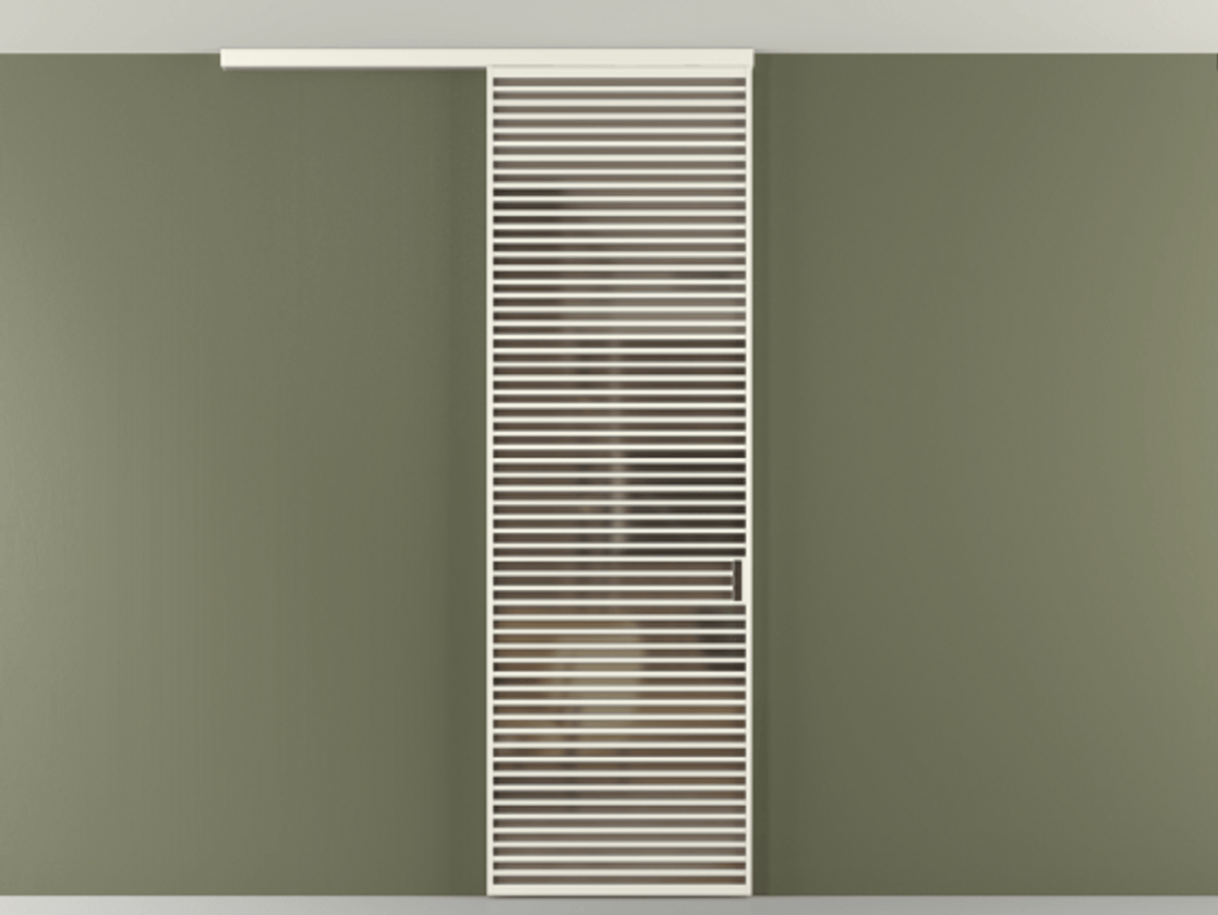 Перегородка Формато вдоль стены на потолок 1 створка АЛПР 040.07 Алюминий жемчужный Сатинированное бронзовое стекло, триплекс Цена 1262670 AMD | Volhovec