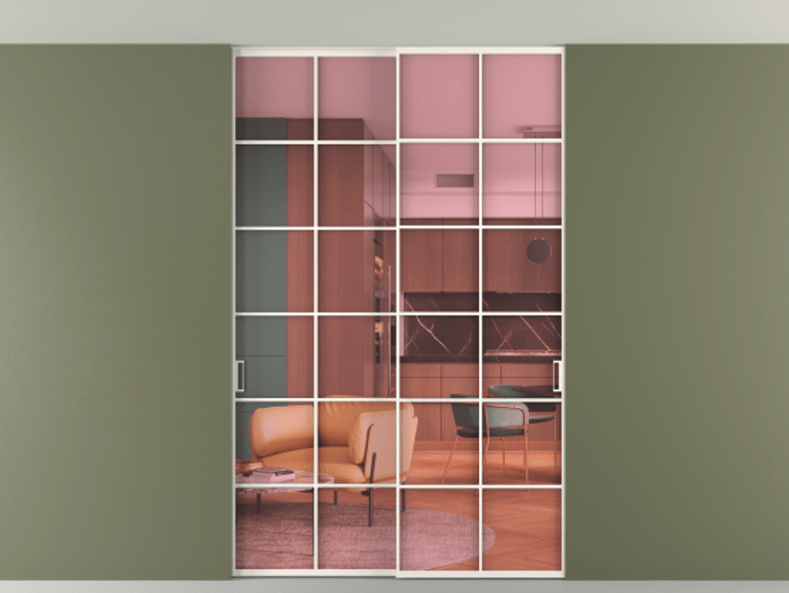 Перегородка Formato внутри проёма скрытое крепление в потолок 2 створки АЛПР 040.05 Алюминий пудровый белый Прозрачное розовое стекло, триплекс. Цена 2068200 AMD 1. Полотно 2 шт. (800/2100 мм)
2. Комплект установки раздвижной системы
3. Базовый комплект фурнитуры
4. Ручка RONDO. Фабрика дверей Волховец 8 (800) 551 43 19 Перегородка Formato внутри проёма скрытое крепление в потолок 2 створки АЛПР 040.05 Алюминий пудровый белый Прозрачное розовое стекло, триплекс Цена 2068200 AMD | Volhovec