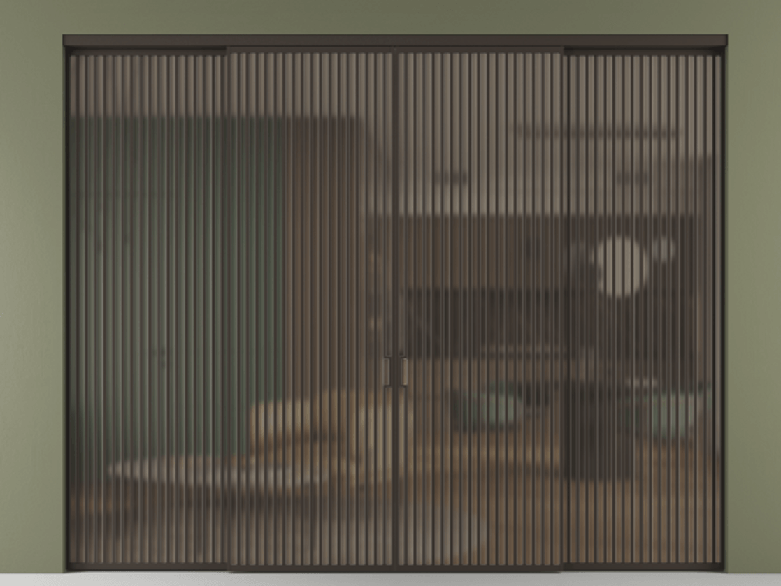 Перегородка Формато внутри проёма 4 створки АЛПР 040.06 Алюминий антрацит Сатинированное бронзовое стекло, триплекс. Цена 4154980 AMD 1. Полотно 4 шт. (800/2100 мм)
2. Комплект установки раздвижной системы
3. Базовый комплект фурнитуры
4.Ручка Рондо. Фабрика дверей Волховец 8 (800) 551 43 19 Перегородка Формато внутри проёма 4 створки АЛПР 040.06 Алюминий антрацит Сатинированное бронзовое стекло, триплекс Цена 4154980 AMD | Volhovec