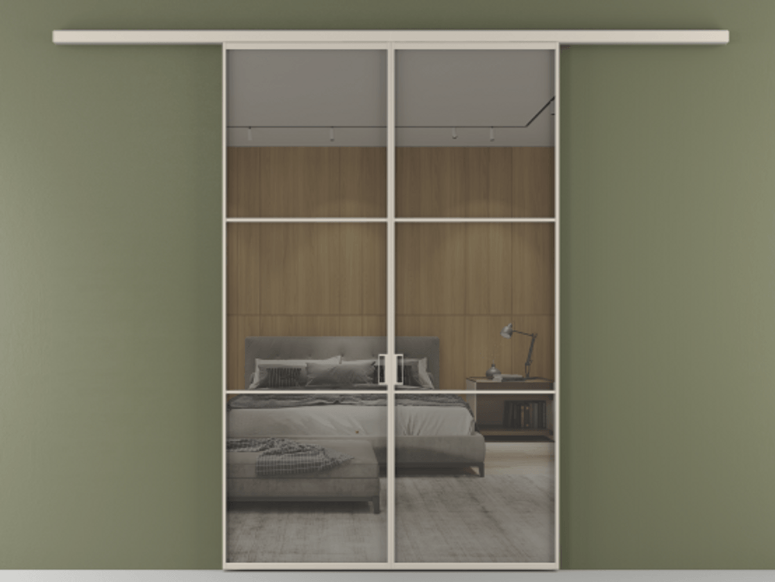 Перегородка Formato вдоль стены 2 створки АЛПР 040.03 Алюминий светло-бежевый Рефлективное серое стекло "Stopsol", калёное. Цена 1679260 AMD 1. Полотно 2 шт. (800/2100 мм)
2. Комплект установки раздвижной системы
3. Базовый комплект фурнитуры
4.Ручка RONDO
. Фабрика дверей Волховец 8 (800) 551 43 19 Перегородка Formato вдоль стены 2 створки АЛПР 040.03 Алюминий светло-бежевый Рефлективное серое стекло "Stopsol", калёное Цена 1679260 AMD | Volhovec