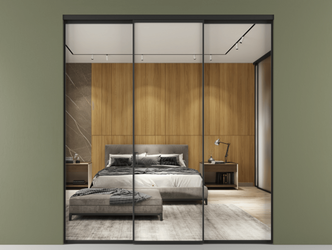 Перегородка Формато внутри проёма 3 створки АЛПР 040.01 Алюминий Черный Двустороннее зеркало, триплекс , триплекс 6 мм. Скрытый короб ЧЕР Цена 1458560 AMD 1. Полотно 3 шт. (800/2100 мм)
2. Комплект установки раздвижной системы
3. Базовый комплект фурнитуры
4.Ручка Рондо. Фабрика дверей Волховец 8 (800) 551 43 19 Перегородка Формато внутри проёма 3 створки АЛПР 040.01 Алюминий Черный Двустороннее зеркало, триплекс , триплекс 6 мм Цена 1458560 AMD | Volhovec