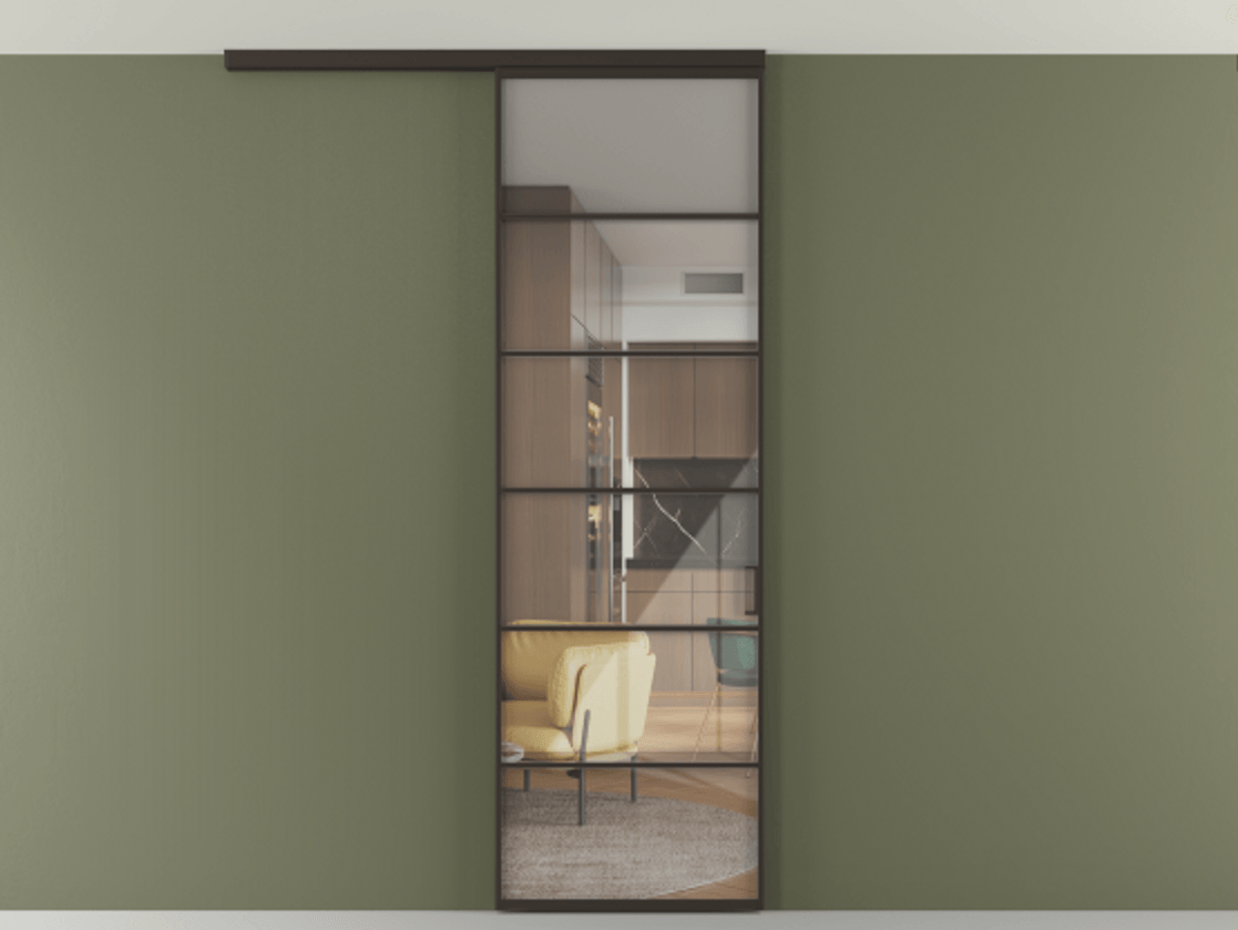 Перегородка Формато вдоль стены на потолок 1 створка АЛПР 040.04 Алюминий антрацит Рефлективное прозрачное стекло "Стопсол", калёное. Цена 770520 AMD 1. Полотно 2 шт. (800/2100 мм)
2. Комплект установки раздвижной системы
3. Базовый комплект фурнитуры
4.Ручка Рондо. Фабрика дверей Волховец 8 (800) 551 43 19 Перегородка Формато вдоль стены на потолок 1 створка АЛПР 040.04 Алюминий антрацит Рефлективное прозрачное стекло "Стопсол", калёное Цена 770520 AMD | Volhovec