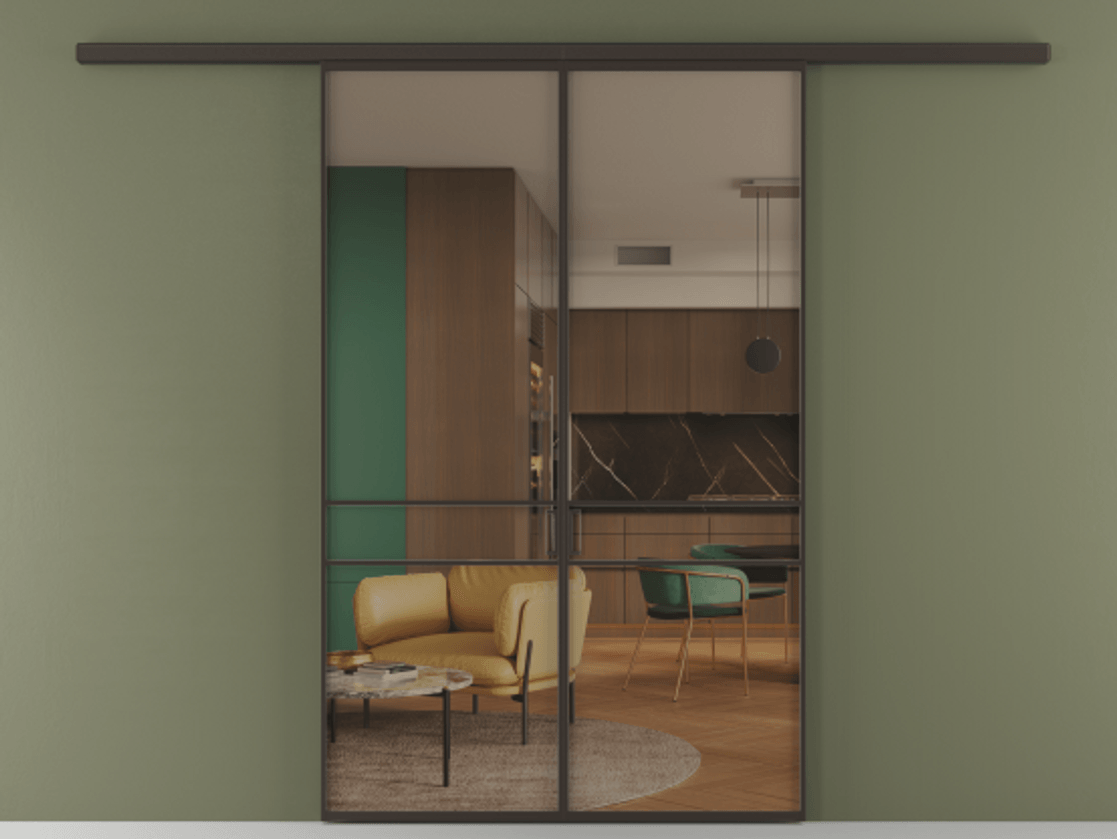 Перегородка Formato вдоль стены 2 створки АЛПР 040.02 Алюминий антрацит Прозрачное бронзовое стекло, триплекс. Цена 1571350 AMD 1. Полотно 2 шт. (800/2100 мм)
2. Комплект установки раздвижной системы
3. Базовый комплект фурнитуры
4.Ручка RONDO
. Фабрика дверей Волховец 8 (800) 551 43 19 Перегородка Formato вдоль стены 2 створки АЛПР 040.02 Алюминий антрацит Прозрачное бронзовое стекло, триплекс Цена 1571350 AMD | Volhovec