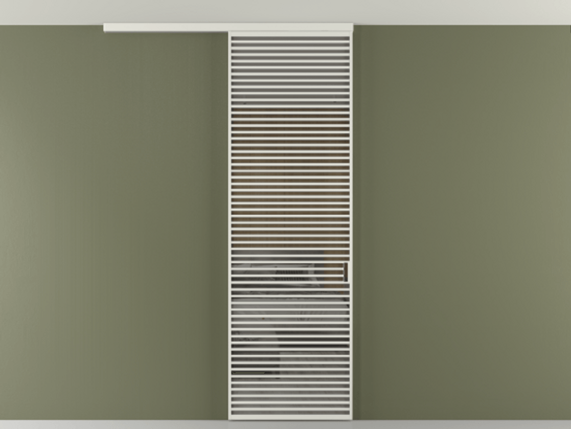 Перегородка Формато вдоль стены на потолок 1 створка АЛПР 040.07 Алюминий серый Рефлективное серое стекло "Стопсол", калёное Цена 1305830 AMD | Volhovec