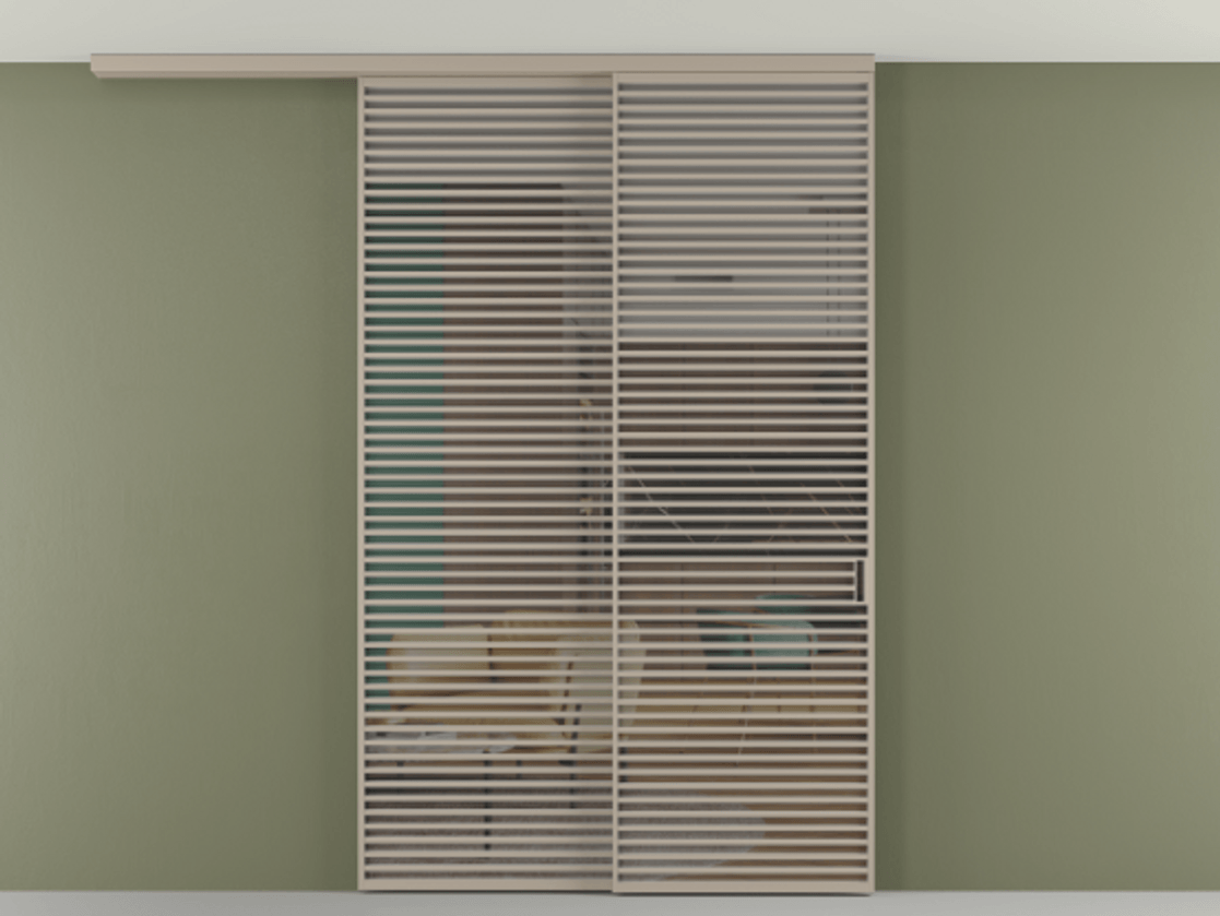 Перегородка Формато вдоль стены на потолок 2 створки с синхронным механизмом АЛПР 040.07 Алюминий бисквитный Прозрачное серое стекло, триплекс. Цена 3037880 AMD 1. Полотно 2 шт. (800/2100 мм)
2. Комплект установки раздвижной системы
3. Базовый комплект фурнитуры
4.Ручка Рондо. Фабрика дверей Волховец 8 (800) 551 43 19 Перегородка Формато вдоль стены на потолок 2 створки с синхронным механизмом АЛПР 040.07 Алюминий бисквитный Прозрачное серое стекло, триплекс Цена 3037880 AMD | Volhovec