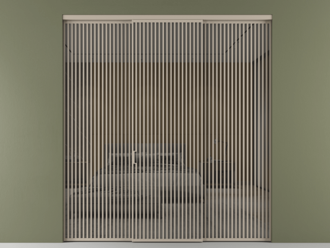 Перегородка Формато внутри проёма 3 створки АЛПР 040.06 Алюминий бисквитный Рефлективное серое стекло "Стопсол", калёное. Цена 4124630 AMD 1. Полотно 3 шт. (800/2100 мм)
2. Комплект установки раздвижной системы
3. Базовый комплект фурнитуры
4.Ручка Рондо. Фабрика дверей Волховец 8 (800) 551 43 19 Перегородка Формато внутри проёма 3 створки АЛПР 040.06 Алюминий бисквитный Рефлективное серое стекло "Стопсол", калёное Цена 4124630 AMD | Volhovec