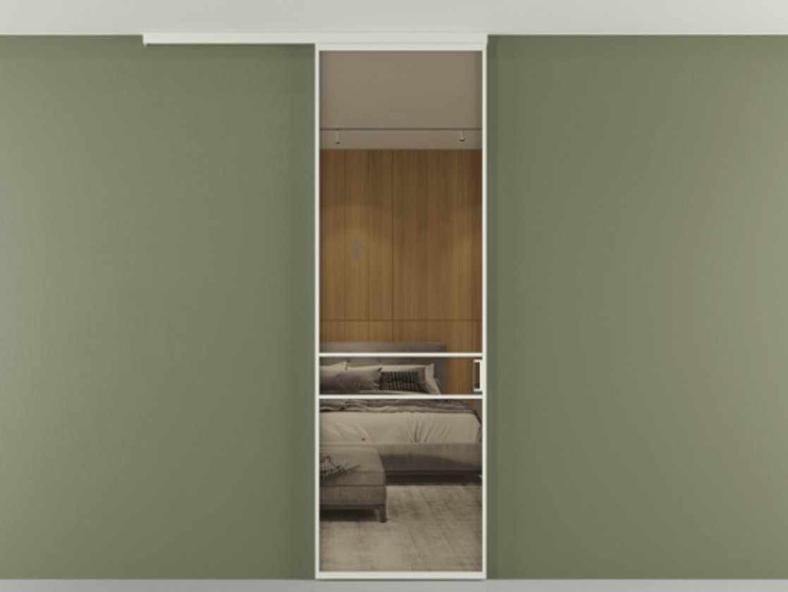 Перегородка Formato вдоль стены на потолок одностворчатая АЛПР 040.02 Алюминий Белый Рефлективное бронзовое стекло "Stopsol", калёное, 6 мм. Скрытый короб БЕЛ Цена 771110 AMD 1. Полотно 2 шт.  (800/2100 мм)
2. Комплект установки раздвижной системы
3. Базовый комплект фурнитуры
4.Ручка RONDO
. Фабрика дверей Волховец 8 (800) 551 43 19  Перегородка Formato вдоль стены на потолок одностворчатая АЛПР 040.02 Алюминий Белый Рефлективное бронзовое стекло "Stopsol", калёное, 6 мм Цена 771110 AMD | Volhovec