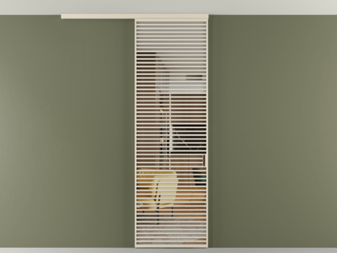 Перегородка Формато вдоль стены на потолок 1 створка АЛПР 040.07 Алюминий бежево-серый Прозрачное стекло "Кристал Вижн", калёное Цена 1573440 AMD | Volhovec