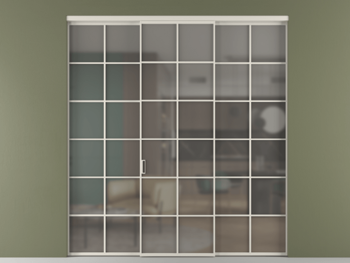 Перегородка Формато внутри проёма 3 створки АЛПР 040.05 Алюминий облачно-серый Сатинированное серое стекло, триплекс. Цена 1718540 AMD 1. Полотно 3 шт. (800/2100 мм)
2. Комплект установки раздвижной системы
3. Базовый комплект фурнитуры
4.Ручка Рондо. Фабрика дверей Волховец 8 (800) 551 43 19 Перегородка Формато внутри проёма 3 створки АЛПР 040.05 Алюминий облачно-серый Сатинированное серое стекло, триплекс Цена 1718540 AMD | Volhovec