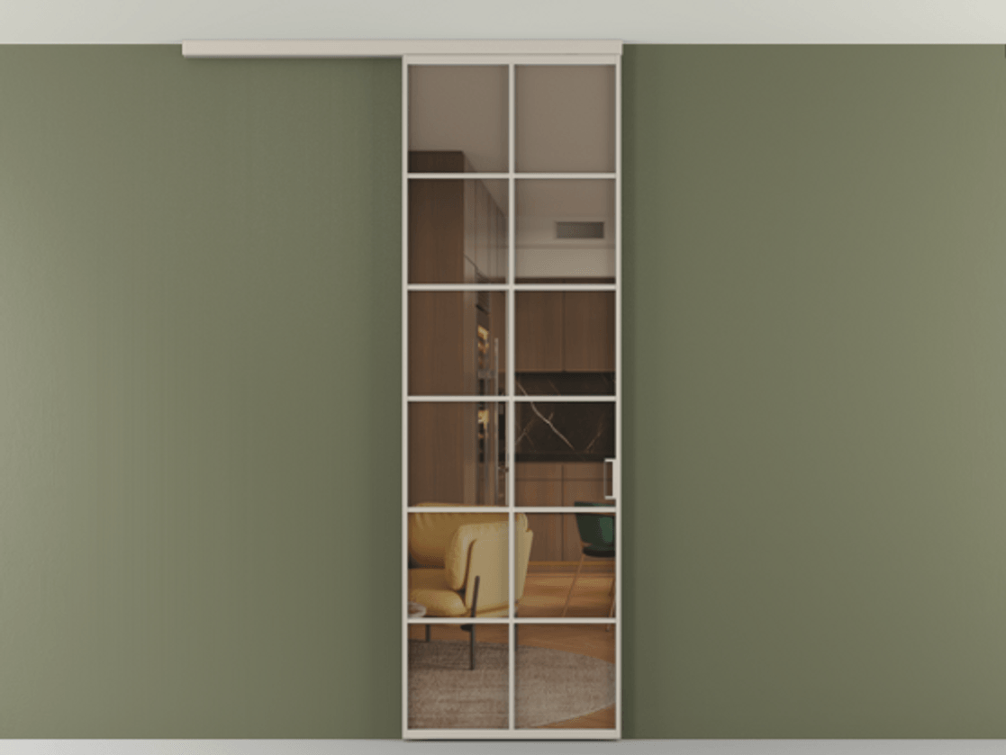 Перегородка Формато вдоль стены на потолок 1 створка АЛПР 040.05 Алюминий светло-бежевый Прозрачное бронзовое стекло, триплекс. Цена 107852 ₽ 1. Полотно 2 шт. (800/2100 мм)
2. Комплект установки раздвижной системы
3. Базовый комплект фурнитуры
4.Ручка Рондо. Фабрика дверей Волховец 8 (800) 551 43 19 Перегородка Формато вдоль стены на потолок 1 створка АЛПР 040.05 Алюминий светло-бежевый Прозрачное бронзовое стекло, триплекс Цена 107852 ₽ | Volhovec