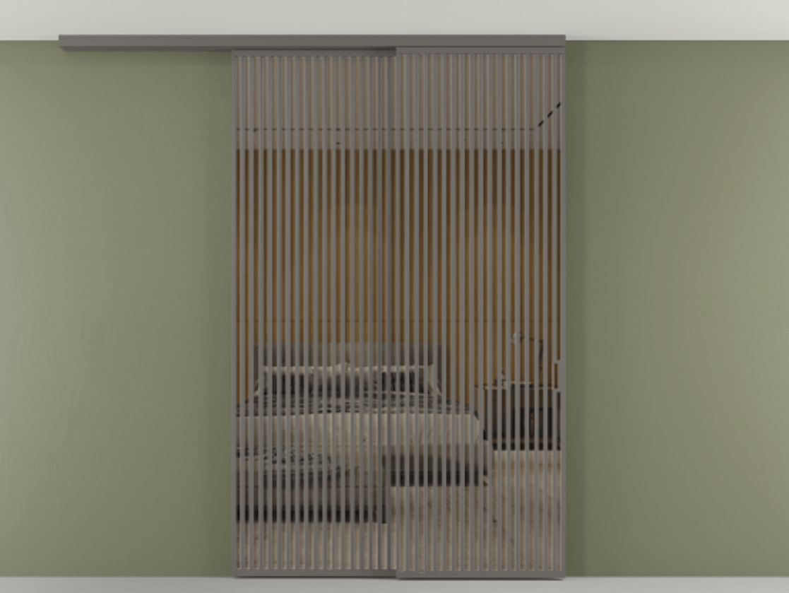 Перегородка Формато вдоль стены на потолок 2 створки с синхронным механизмом АЛПР 040.06 Алюминий классический серый Рефлективное бронзовое стекло "Стопсол", калёное. Цена 3124200 AMD 1. Полотно 2 шт. (800/2100 мм)
2. Комплект установки раздвижной системы
3. Базовый комплект фурнитуры
4.Ручка Рондо. Фабрика дверей Волховец 8 (800) 551 43 19 Перегородка Формато вдоль стены на потолок 2 створки с синхронным механизмом АЛПР 040.06 Алюминий классический серый Рефлективное бронзовое стекло "Стопсол", калёное Цена 3124200 AMD | Volhovec