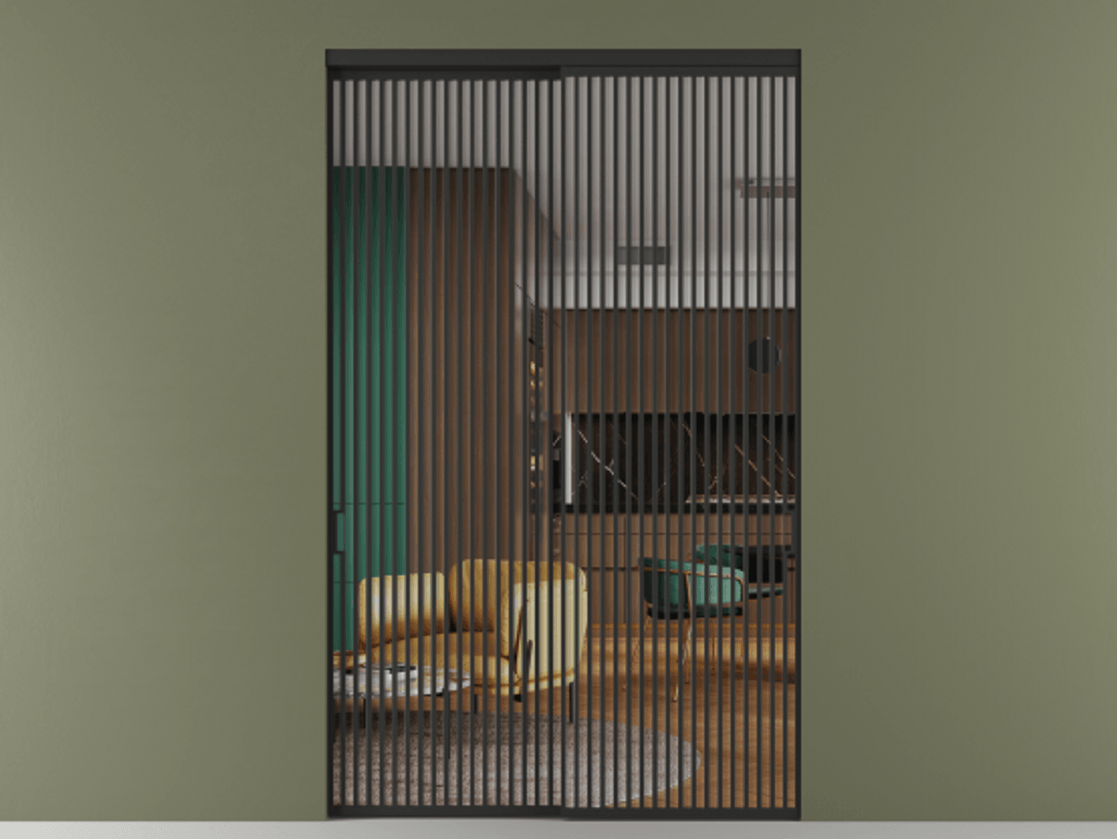 Перегородка Formato внутри проёма двустворчатая АЛПР 040.06 Алюминий Черный Прозрачное стекло "Crystal Vision", калёное, 6 мм. Скрытый короб ЧЕР Цена 2572160 AMD 1. Полотно 2 шт.  (800/2100 мм)
2. Комплект установки раздвижной системы
3. Базовый комплект фурнитуры
4.Ручка RONDO. Фабрика дверей Волховец 8 (800) 551 43 19  Перегородка Formato внутри проёма двустворчатая АЛПР 040.06 Алюминий Черный Прозрачное стекло "Crystal Vision", калёное, 6 мм Цена 2572160 AMD  | Volhovec