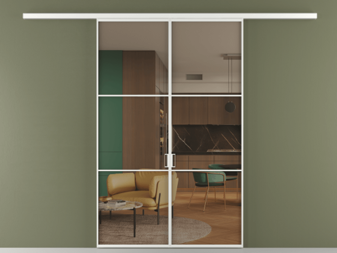 Перегородка Формато вдоль стены 2 створки АЛПР 040.03 Алюминий белоснежный Прозрачное бронзовое стекло, триплекс. Цена 1318110 AMD 1. Полотно 2 шт. (800/2100 мм)
2. Комплект установки раздвижной системы
3. Базовый комплект фурнитуры
4.Ручка Рондо. Фабрика дверей Волховец 8 (800) 551 43 19 Перегородка Формато вдоль стены 2 створки АЛПР 040.03 Алюминий белоснежный Прозрачное бронзовое стекло, триплекс Цена 1318110 AMD | Volhovec