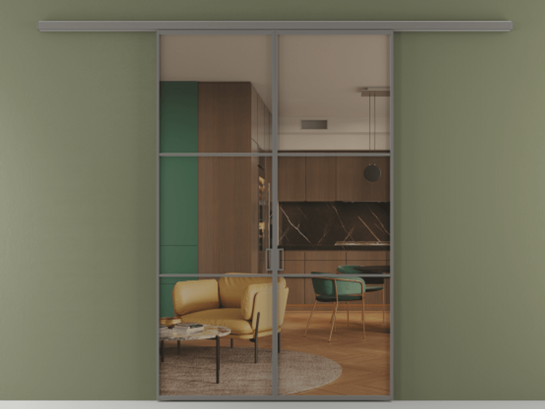 Перегородка Formato вдоль стены 2 створки АЛПР 040.03 Алюминий классический серый Прозрачное бронзовое стекло, триплекс. Цена 1571350 AMD 1. Полотно 2 шт. (800/2100 мм)
2. Комплект установки раздвижной системы
3. Базовый комплект фурнитуры
4.Ручка RONDO
. Фабрика дверей Волховец 8 (800) 551 43 19 Перегородка Formato вдоль стены 2 створки АЛПР 040.03 Алюминий классический серый Прозрачное бронзовое стекло, триплекс Цена 1571350 AMD | Volhovec