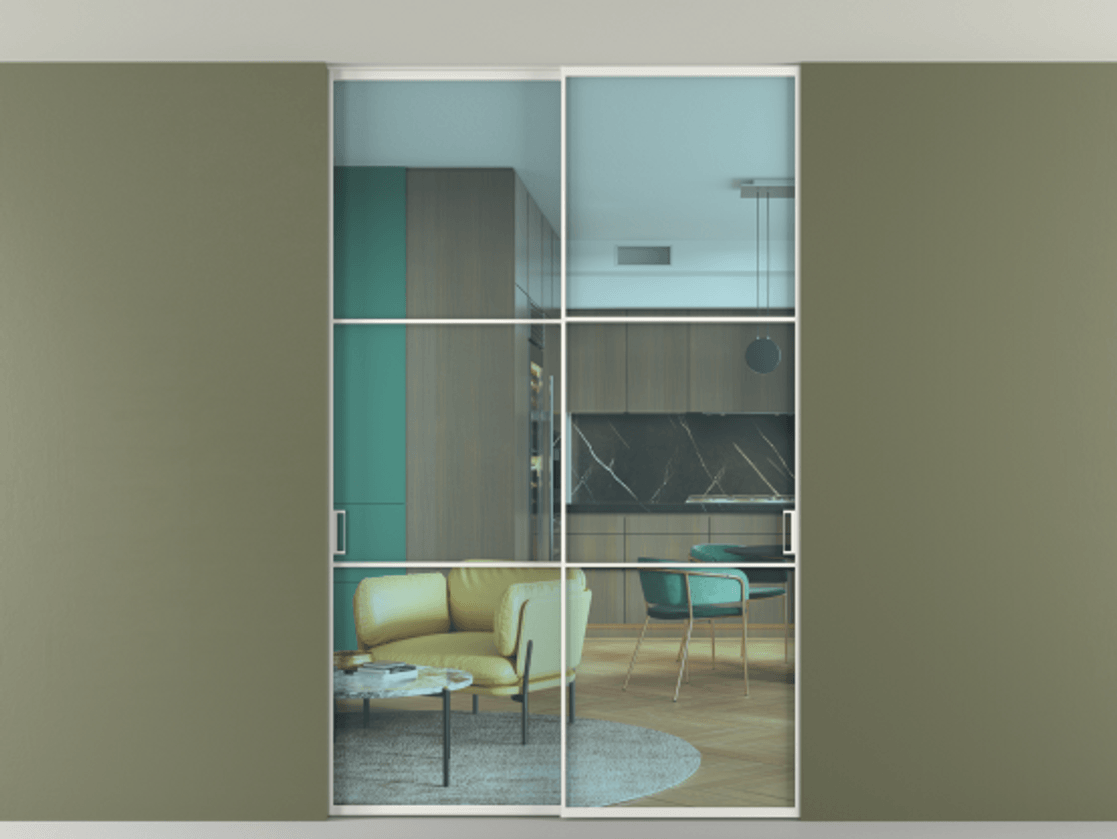 Перегородка Формато внутри проёма скрытое крепление в потолок 2 створки АЛПР 040.03 Алюминий светло-серый Прозрачное голубое стекло, триплекс. Цена 1674000 AMD 1. Полотно 2 шт. (800/2100 мм)
2. Комплект установки раздвижной системы
3. Базовый комплект фурнитуры
4. Ручка Рондо. Фабрика дверей Волховец 8 (800) 551 43 19 Перегородка Формато внутри проёма скрытое крепление в потолок 2 створки АЛПР 040.03 Алюминий светло-серый Прозрачное голубое стекло, триплекс Цена 1674000 AMD | Volhovec