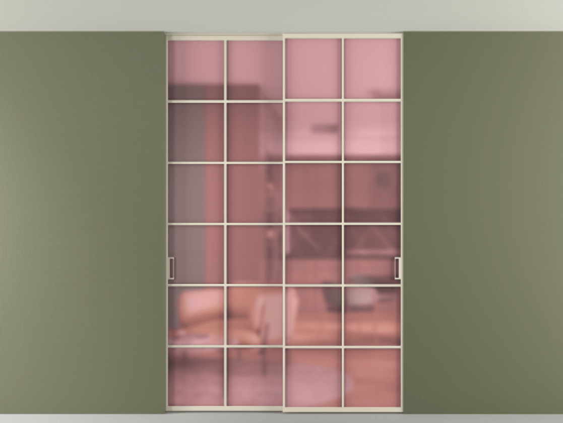 Перегородка Формато внутри проёма скрытое крепление в потолок 2 створки АЛПР 040.05 Алюминий бежево-серый Сатинированное розовое стекло, триплекс. Цена 1760800 AMD 1. Полотно 2 шт. (800/2100 мм)
2. Комплект установки раздвижной системы
3. Базовый комплект фурнитуры
4. Ручка Рондо. Фабрика дверей Волховец 8 (800) 551 43 19 Перегородка Формато внутри проёма скрытое крепление в потолок 2 створки АЛПР 040.05 Алюминий бежево-серый Сатинированное розовое стекло, триплекс Цена 1760800 AMD | Volhovec