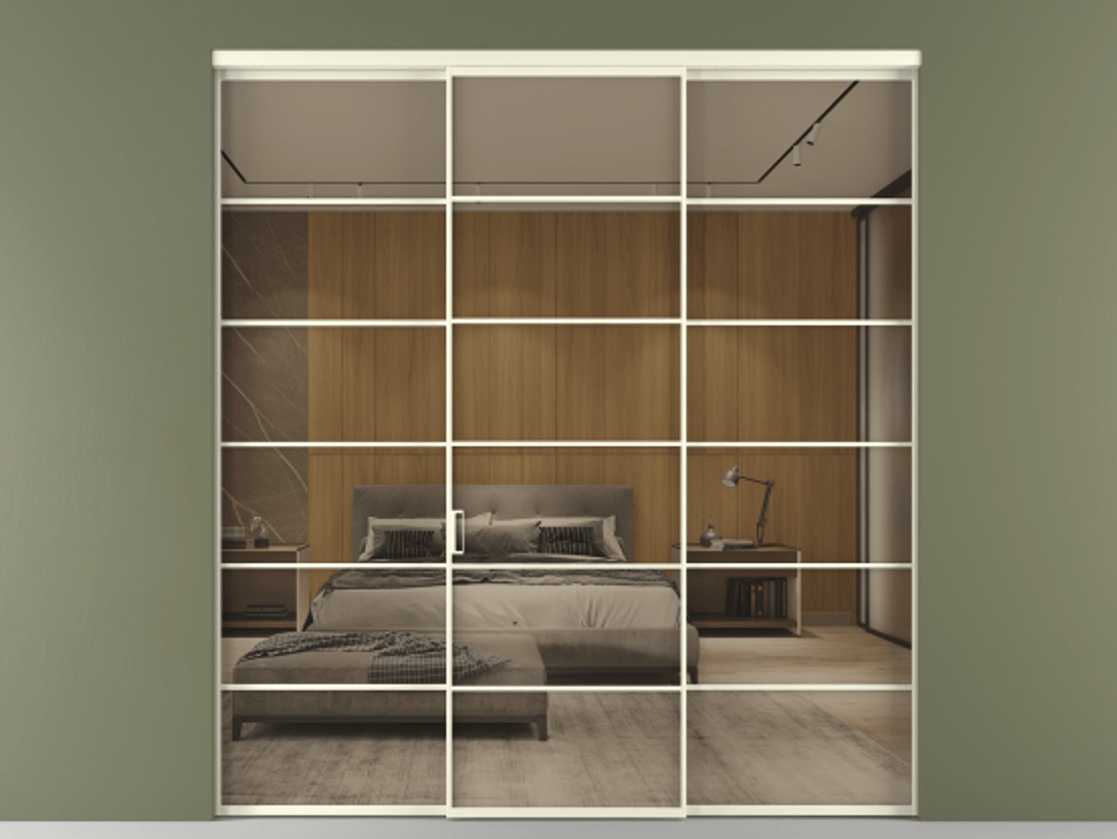 Перегородка Formato внутри проёма 3 створки АЛПР 040.04 Алюминий молочно-белый Рефлективное бронзовое стекло "Stopsol", калёное. Цена 2299700 AMD 1. Полотно 3 шт. (800/2100 мм)
2. Комплект установки раздвижной системы
3. Базовый комплект фурнитуры
4.Ручка RONDO. Фабрика дверей Волховец 8 (800) 551 43 19 Перегородка Formato внутри проёма 3 створки АЛПР 040.04 Алюминий молочно-белый Рефлективное бронзовое стекло "Stopsol", калёное Цена 2299700 AMD | Volhovec