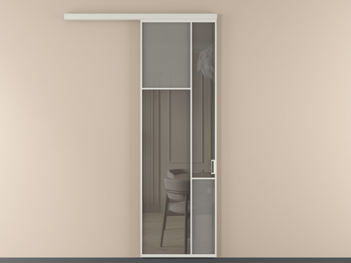 Перегородка Mosaic вдоль стены одностворчатая АЛПР 041.10 Алюминий Белый Сатинированное серое стекло, триплекс, 6 мм + Прозрачное серое стекло, триплекс. Скрытый короб БЕЛ Цена 886090 AMD . Фабрика дверей Волховец 8 (800) 551 43 19 Перегородка Mosaic вдоль стены одностворчатая АЛПР 041.10 Алюминий Белый Сатинированное серое стекло, триплекс, 6 мм + Прозрачное серое стекло, триплекс Цена 886090 AMD | Volhovec