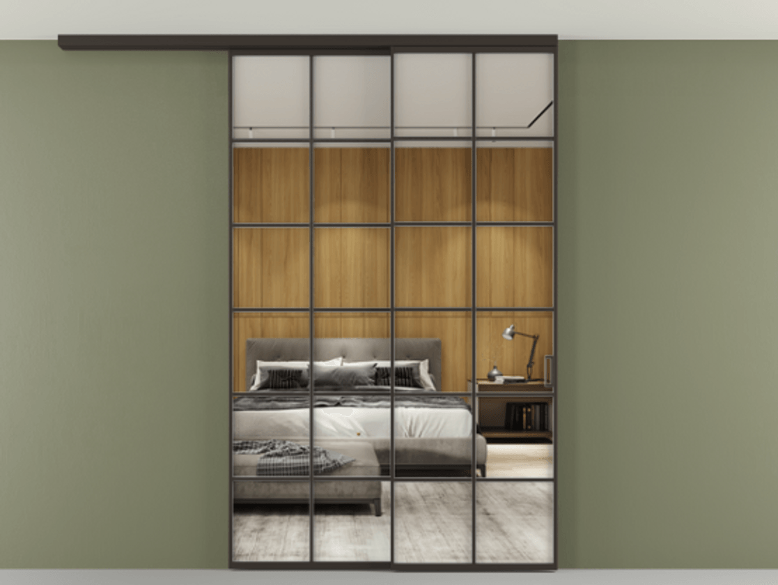 Перегородка Формато вдоль стены на потолок 2 створки с синхронным механизмом АЛПР 040.05 Алюминий антрацит Двустороннее зеркало, триплекс , триплекс 6 мм. Цена 1967250 AMD 1. Полотно 2 шт. (800/2100 мм)
2. Комплект установки раздвижной системы
3. Базовый комплект фурнитуры
4.Ручка Рондо. Фабрика дверей Волховец 8 (800) 551 43 19 Перегородка Формато вдоль стены на потолок 2 створки с синхронным механизмом АЛПР 040.05 Алюминий антрацит Двустороннее зеркало, триплекс , триплекс 6 мм Цена 1967250 AMD | Volhovec