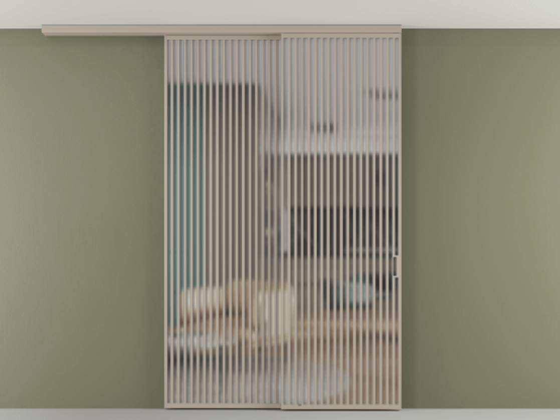 Перегородка Формато вдоль стены на потолок 2 створки с синхронным механизмом АЛПР 040.06 Алюминий бисквитный Сатинированное стекло "Мателюкс Кристал Вижн", калёное, матовое, каленое 6 мм. Цена 3124200 AMD 1. Полотно 2 шт. (800/2100 мм)
2. Комплект установки раздвижной системы
3. Базовый комплект фурнитуры
4.Ручка Рондо. Фабрика дверей Волховец 8 (800) 551 43 19 Перегородка Формато вдоль стены на потолок 2 створки с синхронным механизмом АЛПР 040.06 Алюминий бисквитный Сатинированное стекло "Мателюкс Кристал Вижн", калёное, матовое, каленое 6 мм Цена 3124200 AMD | Volhovec