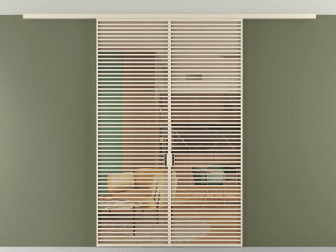 Перегородка Formato вдоль стены на потолок 2 створки АЛПР 040.07 Алюминий бежево-серый Прозрачное оранжевое стекло, триплекс Цена 2991100 AMD | Volhovec