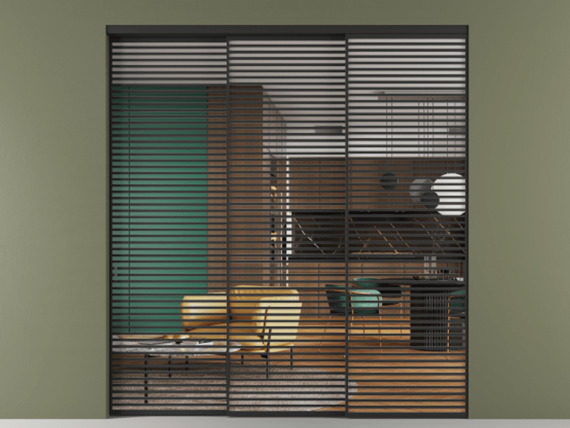 Перегородка Formato внутри проёма телескопик синхро 2 АЛПР 040.07 Алюминий Черный Прозрачное стекло "Crystal Vision", калёное. Скрытый короб ЧЕР Цена 4554900 AMD 1. Полотно 3 шт. (800/2100 мм)
2. Комплект установки раздвижной системы
3. Базовый комплект фурнитуры
4. Комплект фурнитуры телескопик синхро-2
5.Ручка RONDO
. Фабрика дверей Волховец 8 (800) 551 43 19 Перегородка Formato внутри проёма телескопик синхро 2 АЛПР 040.07 Алюминий Черный Прозрачное стекло "Crystal Vision", калёное Цена 4554900 AMD | Volhovec