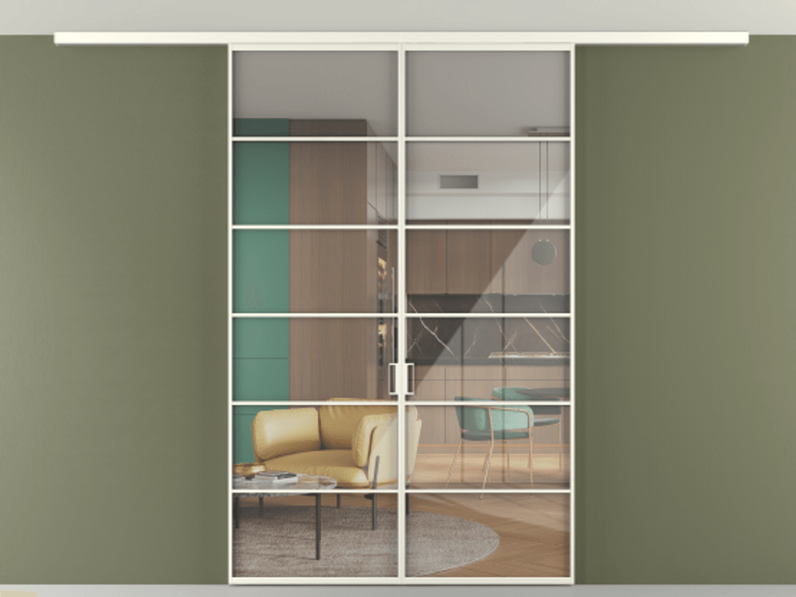 Перегородка Формато вдоль стены на потолок 2 створки АЛПР 040.04 Алюминий жемчужный Рефлективное прозрачное стекло "Стопсол", калёное. Цена 1493150 AMD 1. Полотно 2 шт. (800/2100 мм)
2. Комплект установки раздвижной системы
3. Базовый комплект фурнитуры
4.Ручка Рондо. Фабрика дверей Волховец 8 (800) 551 43 19 Перегородка Формато вдоль стены на потолок 2 створки АЛПР 040.04 Алюминий жемчужный Рефлективное прозрачное стекло "Стопсол", калёное Цена 1493150 AMD | Volhovec