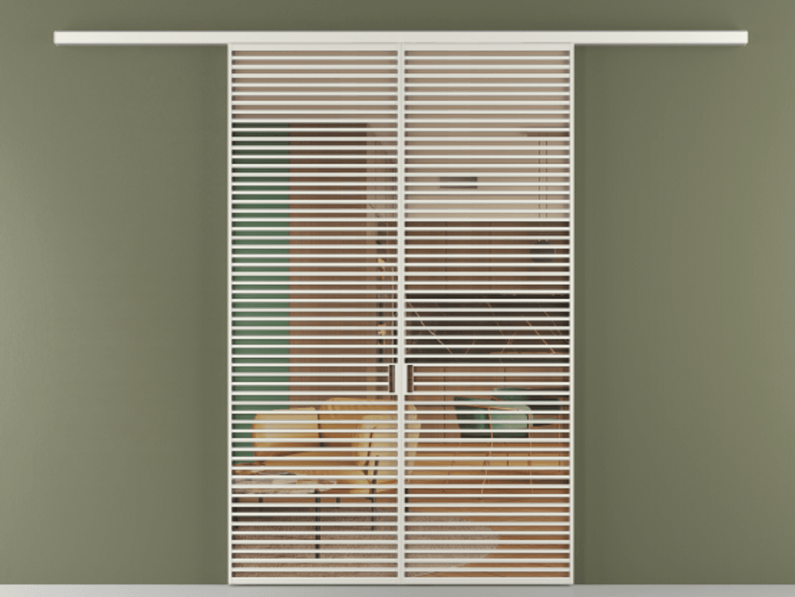 Перегородка Формато вдоль стены 2 створки АЛПР 040.07 Алюминий серый Прозрачное оранжевое стекло, триплекс Цена 2309500 AMD | Volhovec