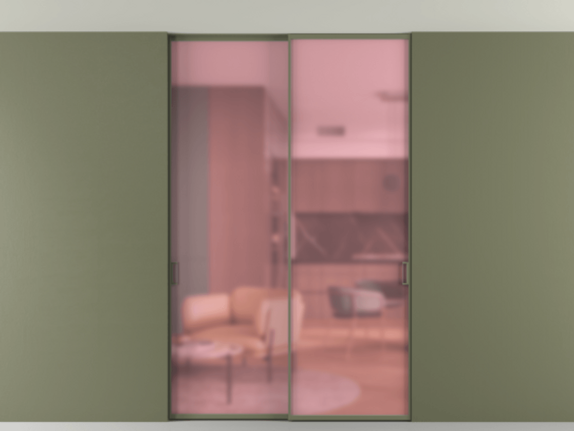 Перегородка Formato внутри проёма скрытое крепление в потолок 2 створки АЛПР 040.01 Алюминий оливковый тёмный Сатинированное розовое стекло, триплекс. Цена 1613900 AMD 1. Полотно 2 шт. (800/2100 мм)
2. Комплект установки раздвижной системы
3. Базовый комплект фурнитуры
4. Ручка RONDO. Фабрика дверей Волховец 8 (800) 551 43 19 Перегородка Formato внутри проёма скрытое крепление в потолок 2 створки АЛПР 040.01 Алюминий оливковый тёмный Сатинированное розовое стекло, триплекс Цена 1613900 AMD | Volhovec