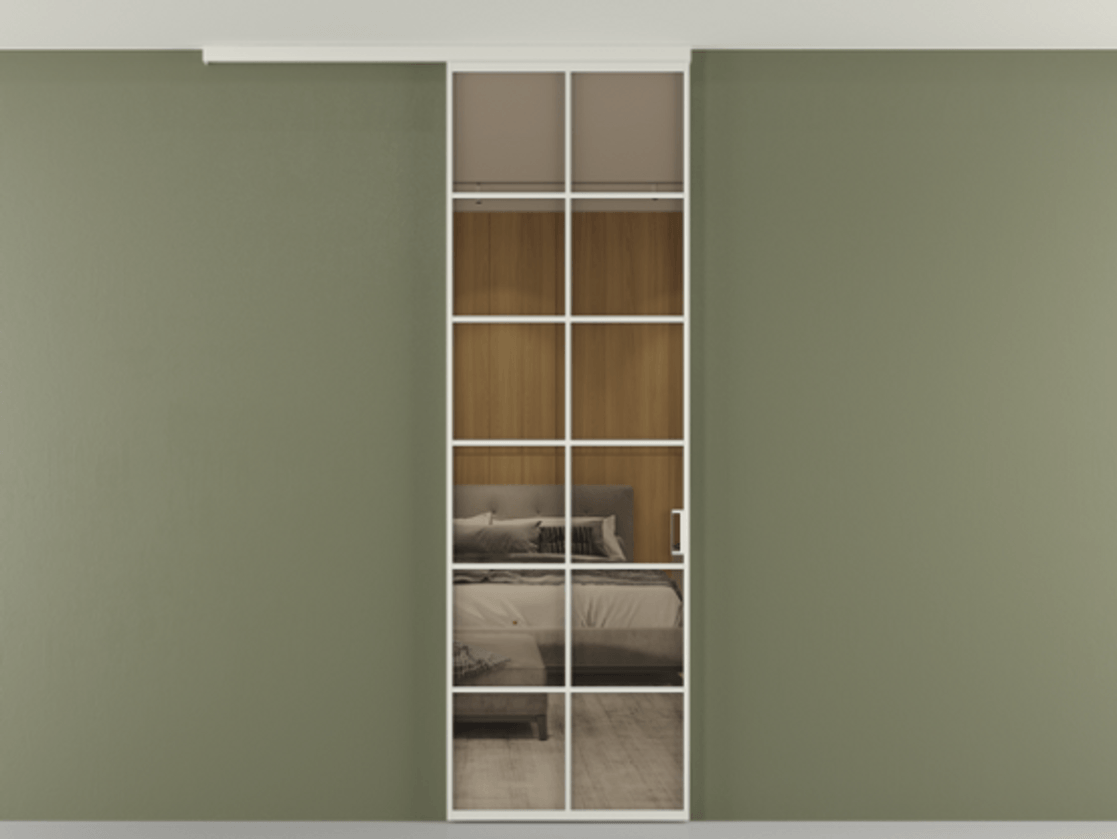 Перегородка Формато вдоль стены на потолок 1 створка АЛПР 040.05 Алюминий Белый Рефлективное бронзовое стекло "Стопсол", калёное. Скрытый короб БЕЛ Цена 869910 AMD 1. Полотно 2 шт. (800/2100 мм)
2. Комплект установки раздвижной системы
3. Базовый комплект фурнитуры
4.Ручка Рондо. Фабрика дверей Волховец 8 (800) 551 43 19 Перегородка Формато вдоль стены на потолок 1 створка АЛПР 040.05 Алюминий Белый Рефлективное бронзовое стекло "Стопсол", калёное Цена 869910 AMD | Volhovec