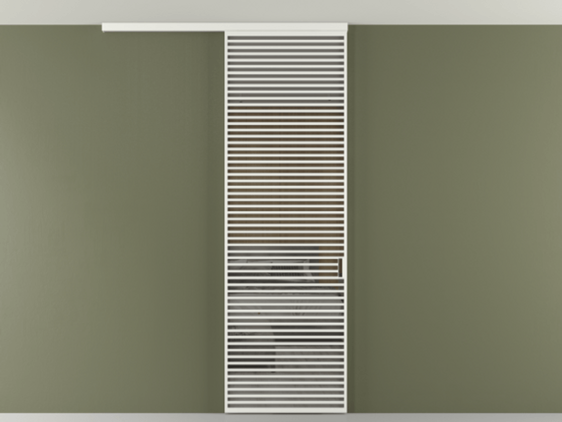 Перегородка Формато вдоль стены на потолок 1 створка АЛПР 040.07 Алюминий светло-серый Рефлективное серое стекло "Стопсол", калёное Цена 1573440 AMD | Volhovec