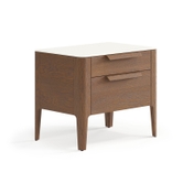 Тумба прикроватная Piega 2 ящика дуб каштановый матовый
