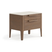 Тумба прикроватная Piega 2 ящика дуб туманный матовый