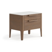 Тумба прикроватная Piega 2 ящика дуб туманный матовый