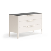 Комод Piega 3 ящика Матовый бежево-серый