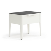 Тумба прикроватная Piega 1 ящик Матовый молочно-белый