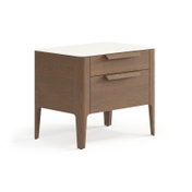 Тумба прикроватная Piega 2 ящика дуб туманный матовый