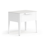 Тумба прикроватная Piega 1 ящик Матовый белоснежный