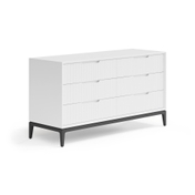 Комод Velvet 6 ящиков Матовый белоснежный