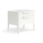 Тумба прикроватная Piega 2 ящика Матовый жемчужный