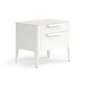 Тумба прикроватная Piega 2 ящика Матовый жемчужный