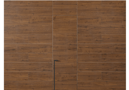 Панели для отделки стен Стеновая панель в древесной отделке Орех медный матовый. Цвет Орех медный матовый. Материал Шпон Naturwood. Коллекция Древесные отделки. Картинка.