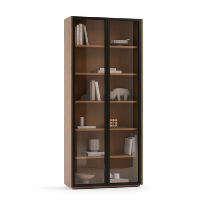 Мебель Шкаф для предметов Модуле. Цвет Алюминий Черный. Материал Алюминий. Коллекция Идея 2. Картинка.