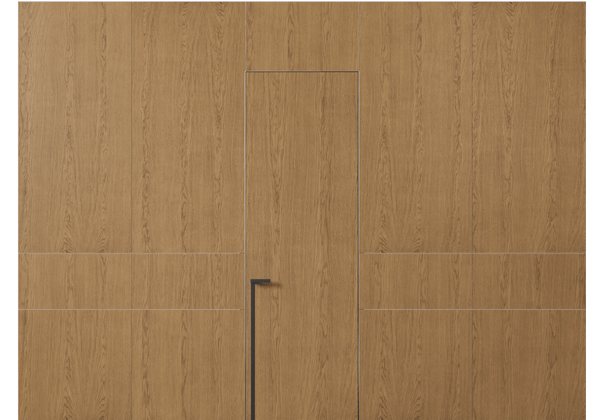 Панели для отделки стен Стеновая панель в древесной отделке Дуб сепия матовый. Цвет Дуб сепия матовый. Материал Шпон НатурВуд. Коллекция Древесные отделки. Картинка.