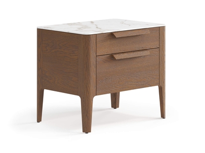 Мебель Тумба прикроватная Piega 2 ящика. Цвет Дуб каштановый матовый. Материал Массив дуба матовый. Коллекция Тумба прикроватная Piega 2 ящика. Фото. Мебель Тумба прикроватная Piega 2 ящика. Цвет Дуб каштановый матовый. Материал Массив дуба матовый. Коллекция Тумба прикроватная Piega 2 ящика. Картинка.