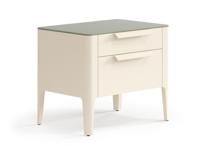 Мебель Тумба прикроватная Piega 2 ящика. Цвет Матовый светло-бежевый. Материал Гладкая эмаль. Коллекция Тумба прикроватная Piega 2 ящика. Фото. Мебель Тумба прикроватная Piega 2 ящика. Цвет Матовый светло-бежевый. Материал Гладкая эмаль. Коллекция Тумба прикроватная Piega 2 ящика. Картинка.
